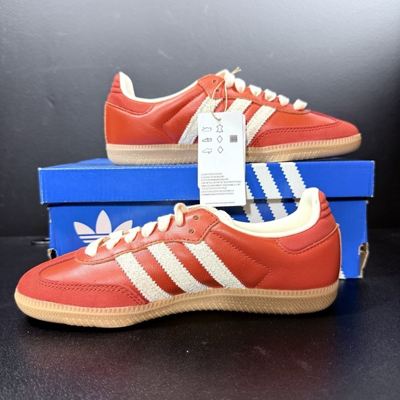 Adidas Samba OG Lifestyle Shoes Collegiate Orange Cream Womens Size 5.5 - JI2737 - Picture 3 of 16